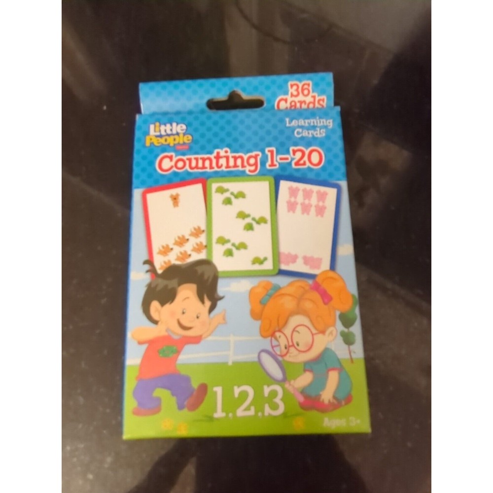 Fisher Price Little People 36 COUNTING 1-20 Learning Flash Cards